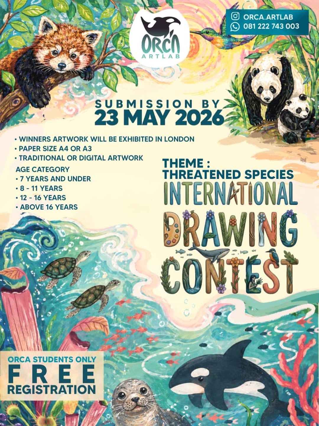ORCN ARTLAB 2026 : International Drawing Contest