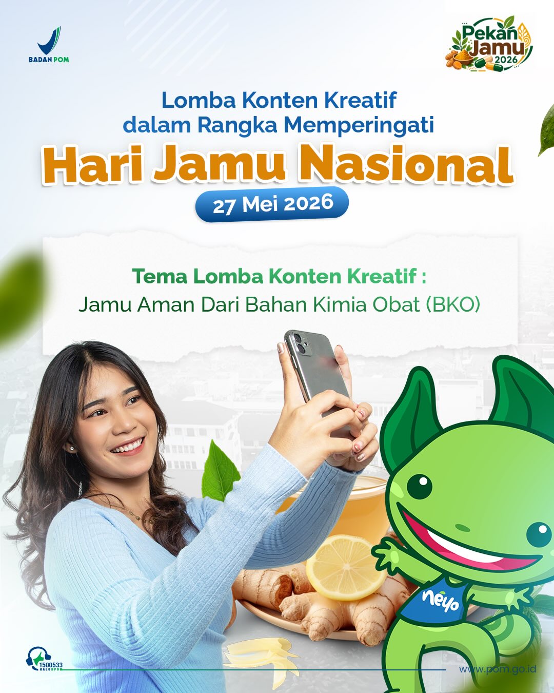 Lomba Konten Kreatif BPOM : Jamu Aman Dari Bahan Kimia Obat