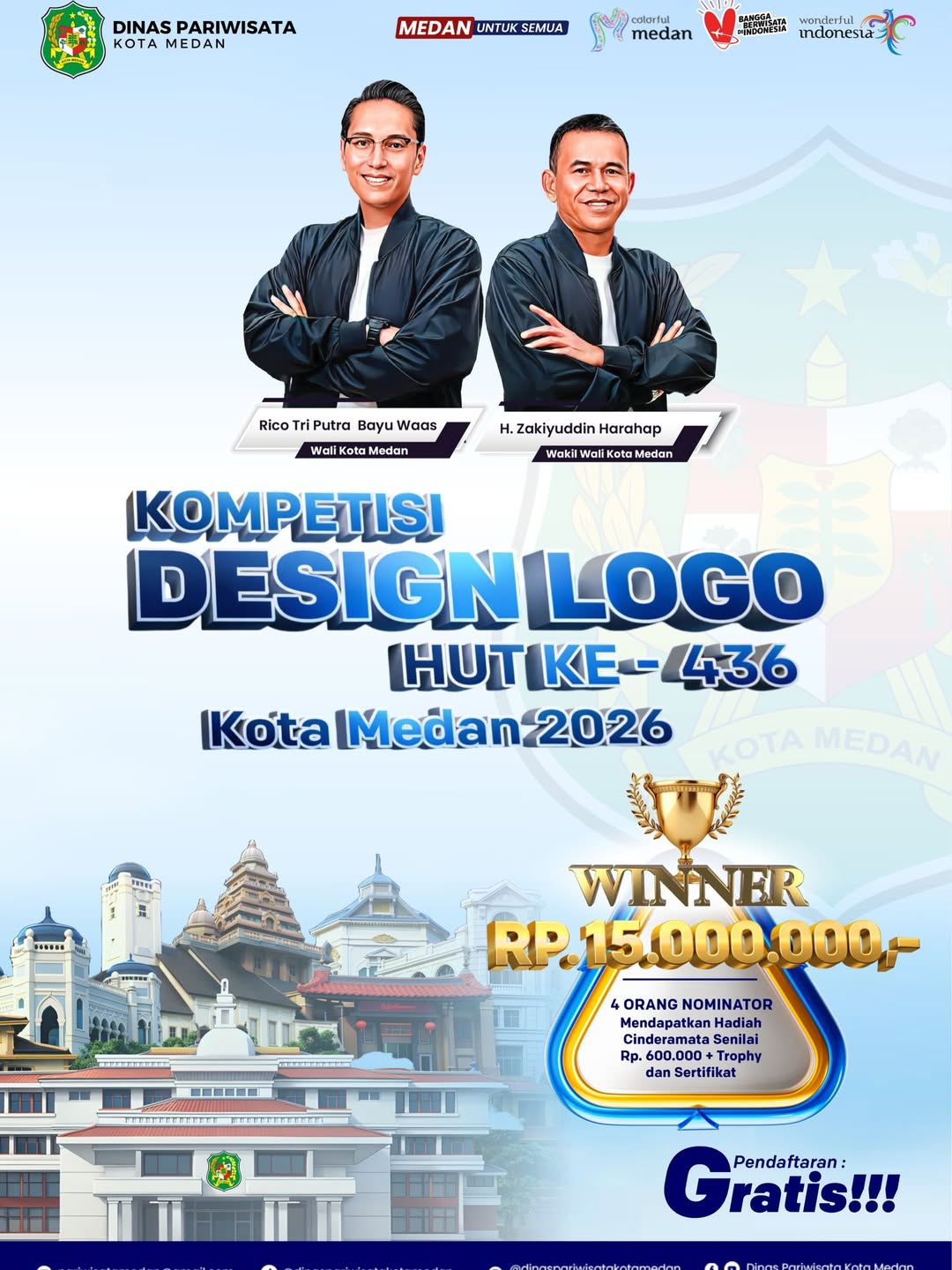 Kompetisi Design Logo HUT KE - 436 KOTA MEDAN